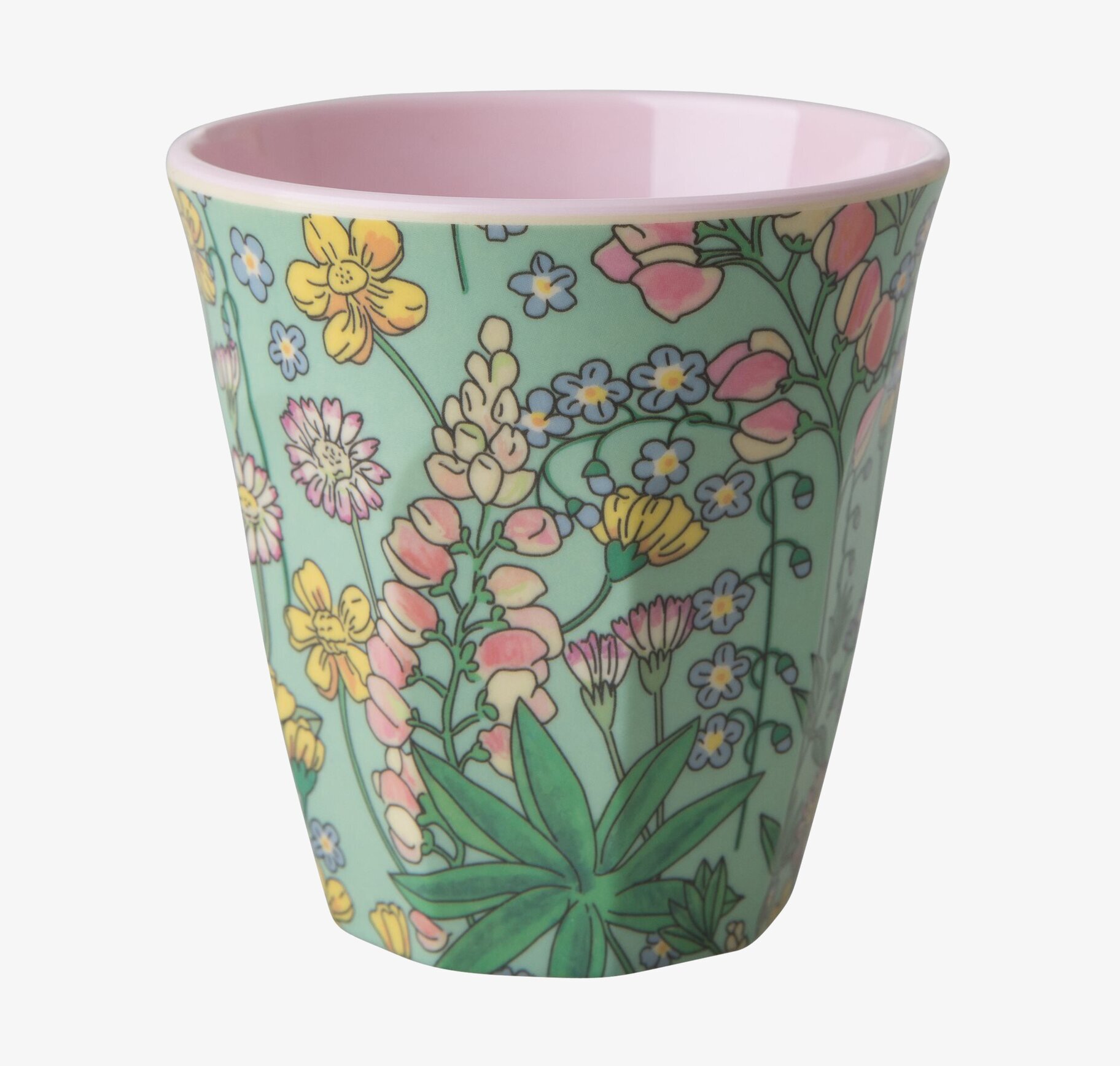 Mugg Lupin Print från Rice med färgglatt blommönster