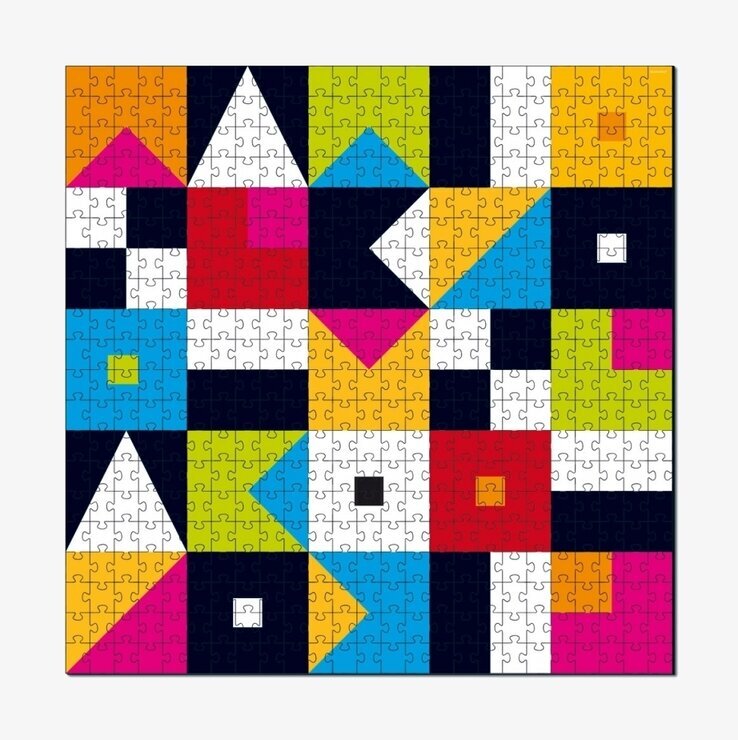 Pussel Signal från Remember med livfulla geometriska mönster
