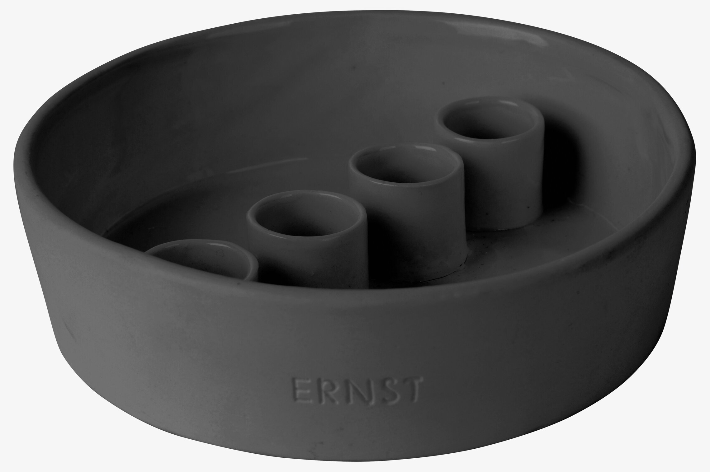 Ljusskål 4 Kronljus Mörkgrå från Ernst, modern och stilren