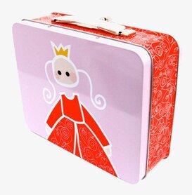 Bild av färgglad lunchbox med prinsessmotiv