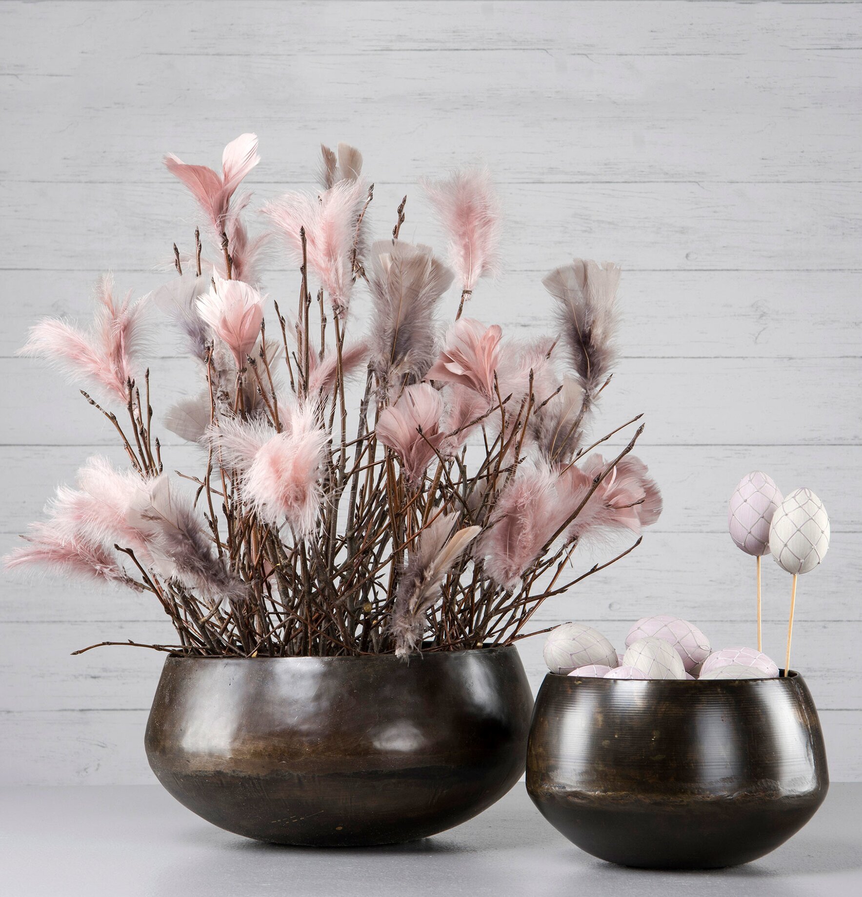 Fjäder/Tråd Blom Gammelrosa 12 st från A Lot Decoration