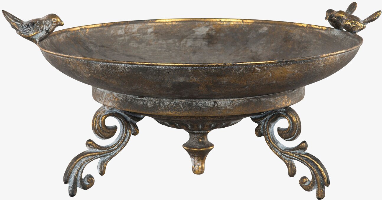 Fågelbad Rustik Guld/Brun från A Lot Decoration i trädgård