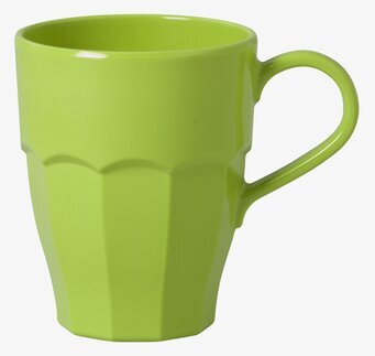 Foto av modern grön mugg med stilren och praktisk design