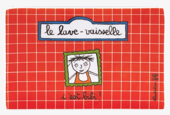 Bild av färgglad och humoristisk hållare för disksvamp