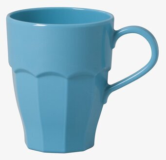 Bild av turkos mugg med ergonomiskt handtag och design