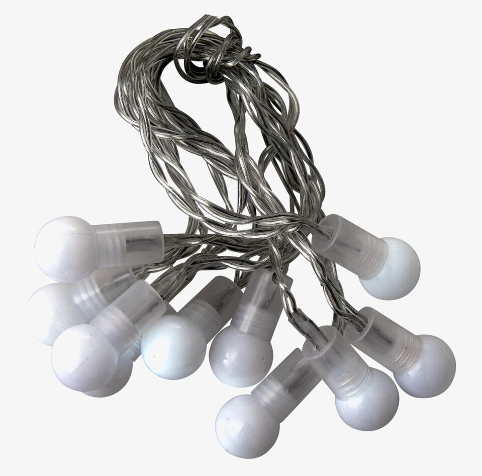 Foto av elegant vit LED-ljusslinga för stämningsljus