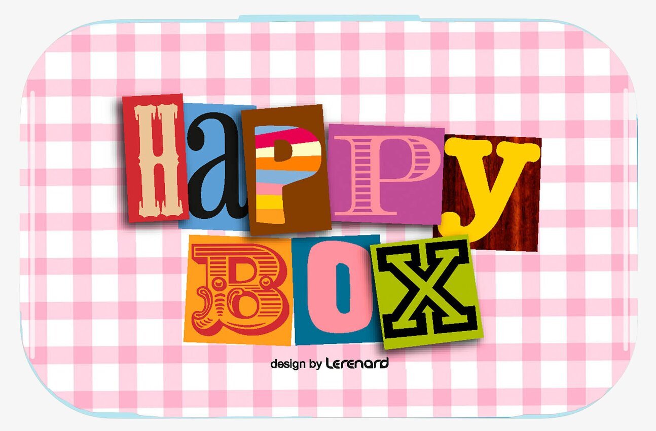 Bild av färgglad och lekfull plåtburk med unik design