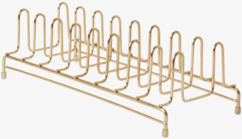 Foto av elegant och praktiskt tallriksställ i guld