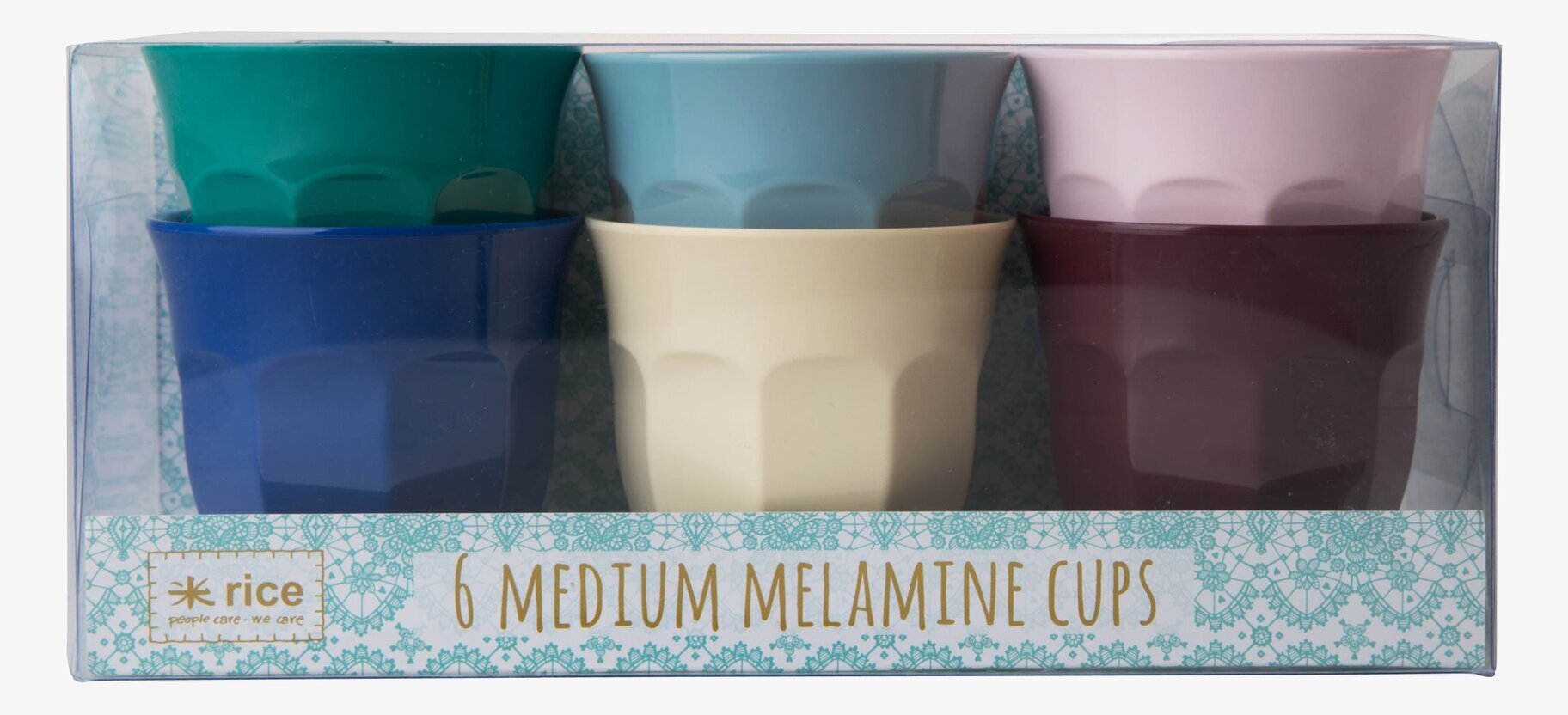 Muggar Medium Urban Colors från Rice i färgglad förpackning