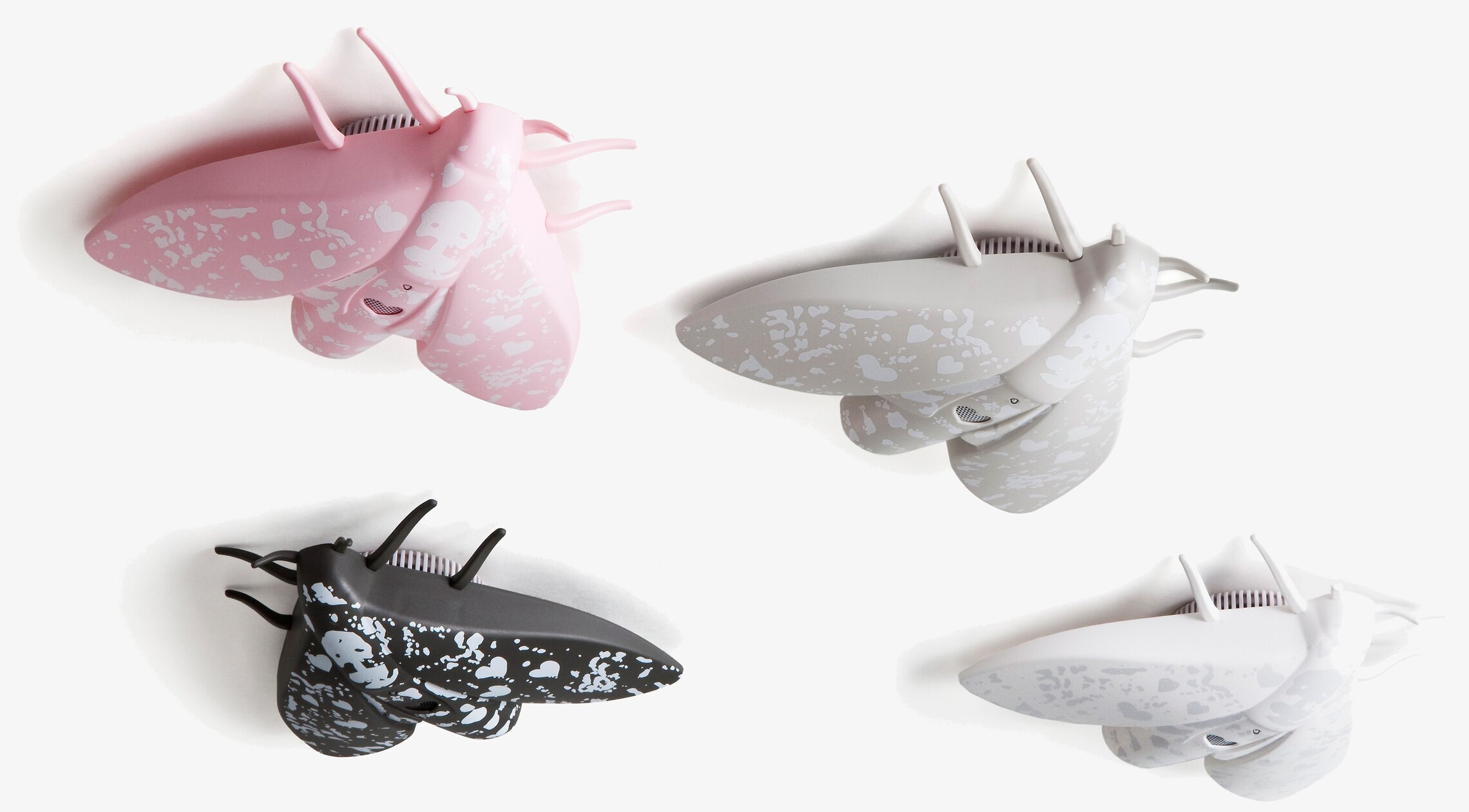 Brandvarnare Lento Rosa från Jalo med fjärilsdesign