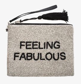 Bild av stilren väska med budskapet Feeling Fabulous