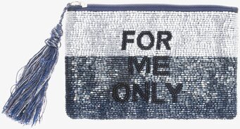 Bild av elegant och glittrande väska med pärlor