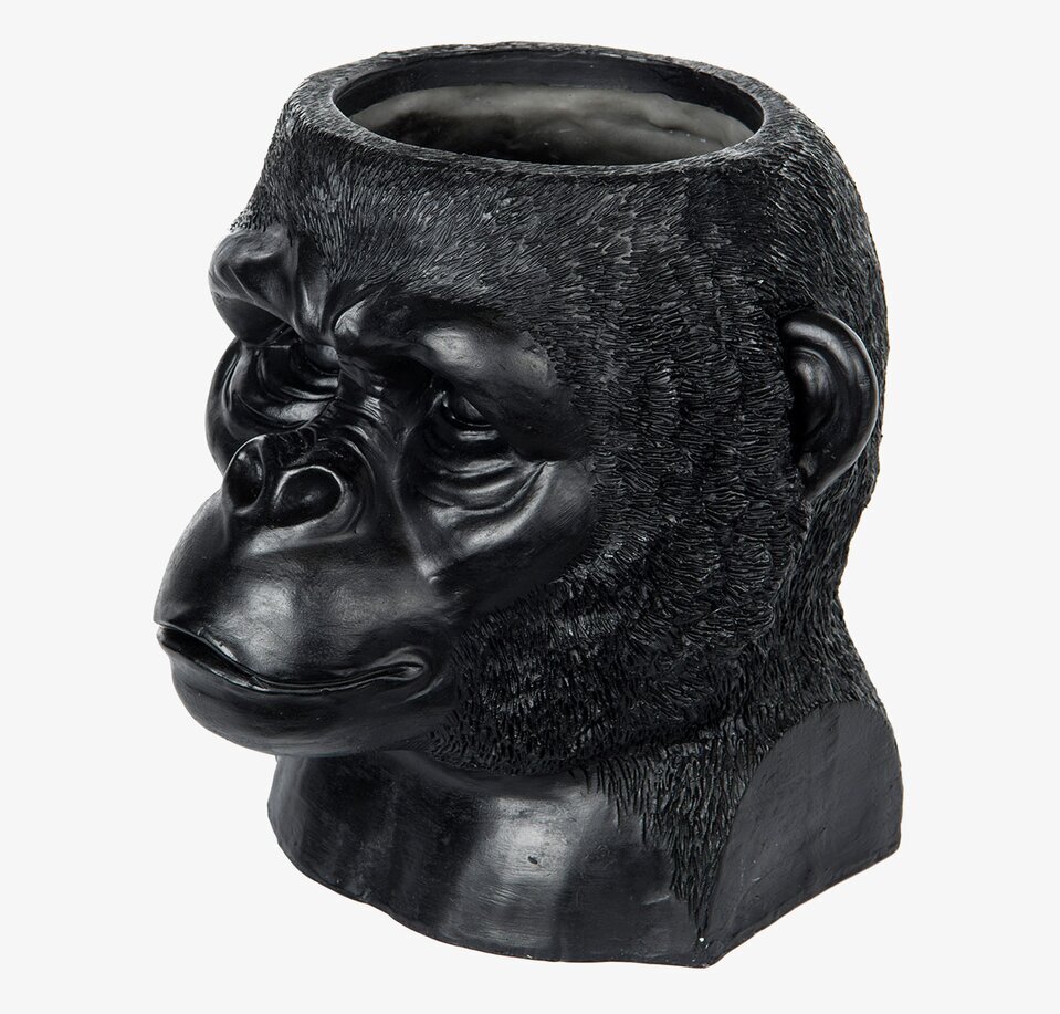 Kruka Gorilla Svart från A Lot Decoration, detaljerad design