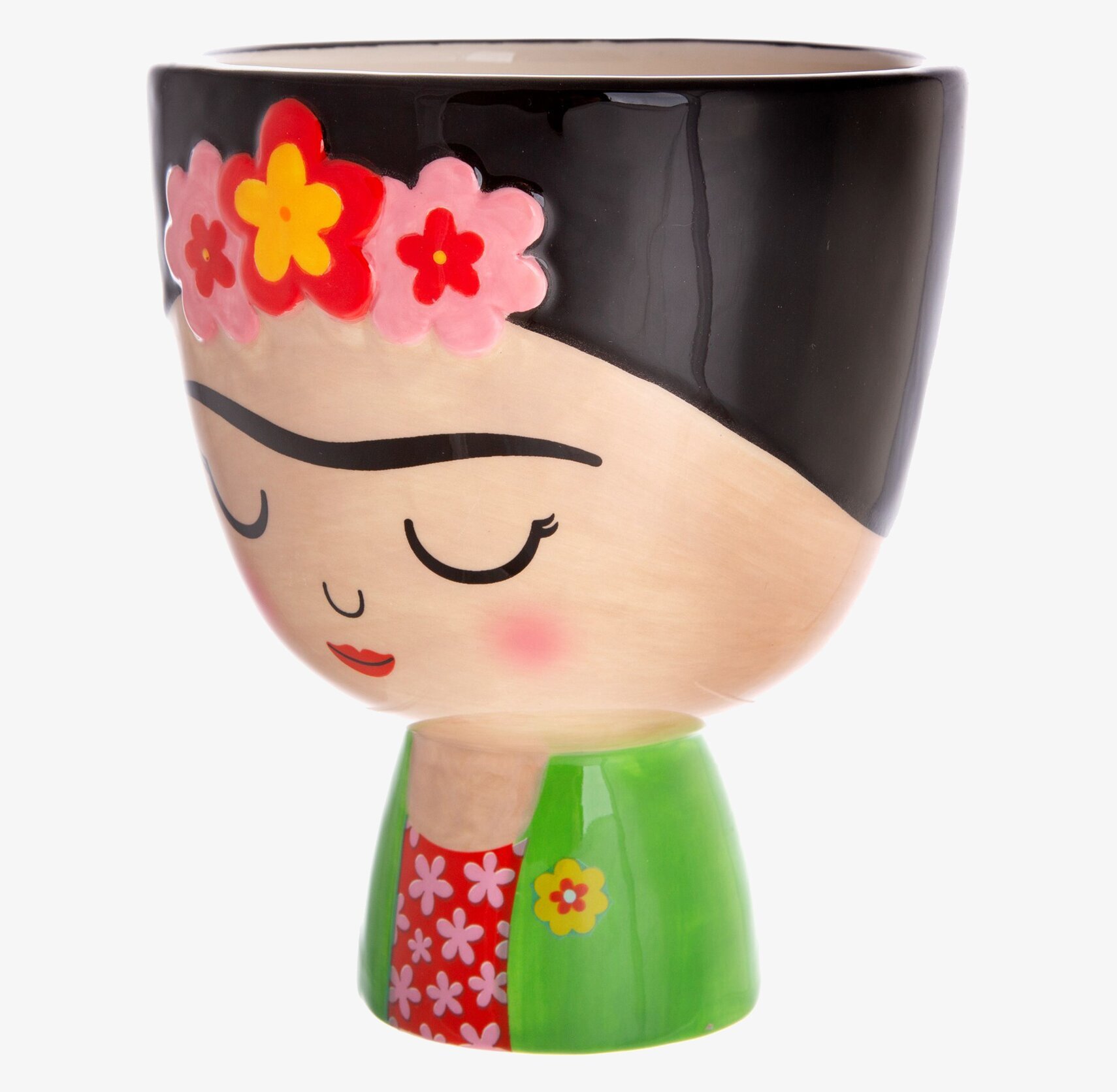 Kruka Frida Kahlo från Sass & Belle med färgglad design