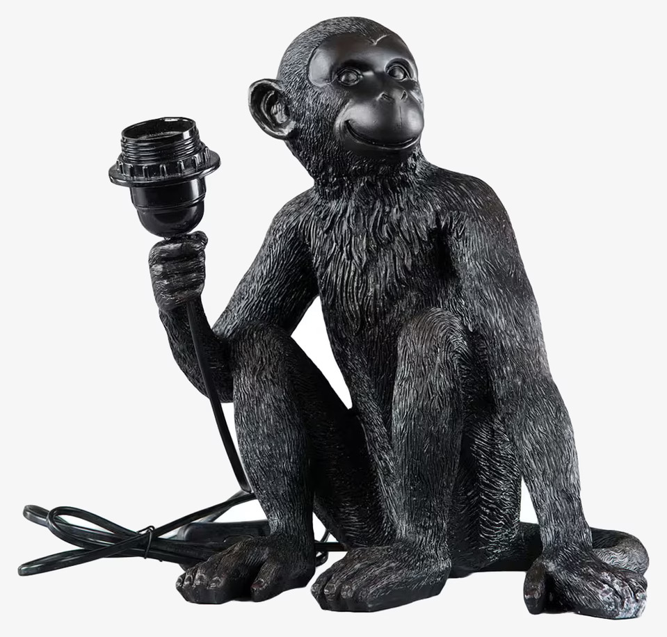 Lampa Apa Svart från A Lot Decoration i detaljrik design