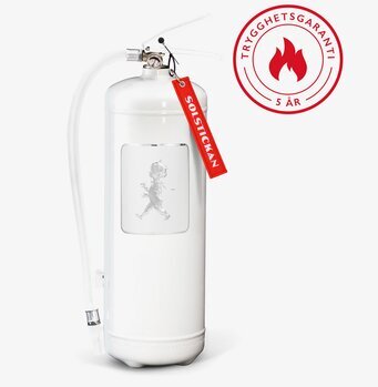 Bild av stilren brandsläckare med minimalistisk design