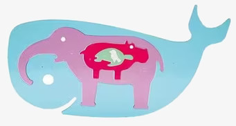 Bild av innovativt schablon- och pusselset för alla åldrar