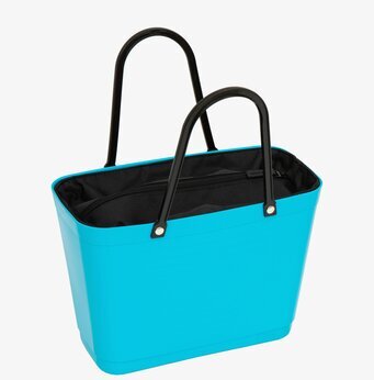 Foto av kompakt och funktionell svart innerväska