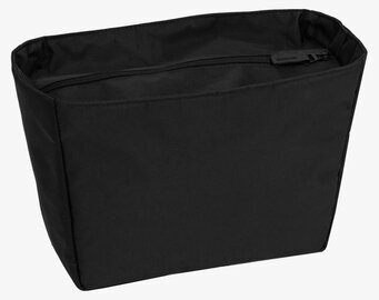 Foto av elegant och funktionell svart innerväska