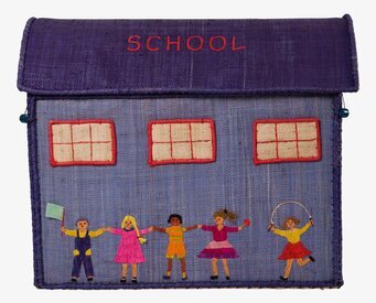 Bild av lekfull och färgglad förvaringslåda med barnmotiv