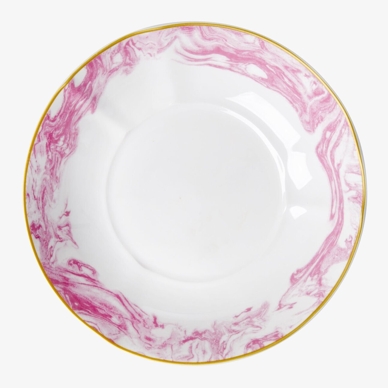 Pastaskål Marble Print - Bubblegum Pink från Rice