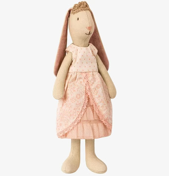 Bild av charmig och detaljrik kaninfigur i klänning