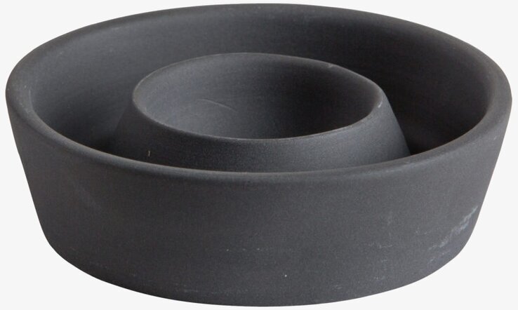 Äggkopp Stengods Mörkgrå från Ernst, elegant och robust