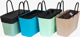 Bild av färgglada och funktionella förvaringsväskor