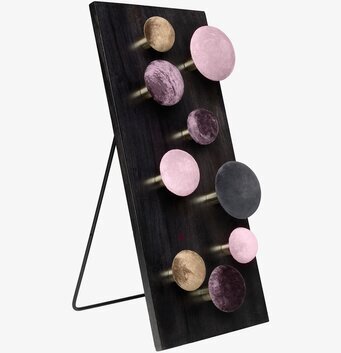 Bild av eleganta sammetknappar i harmoniska färger