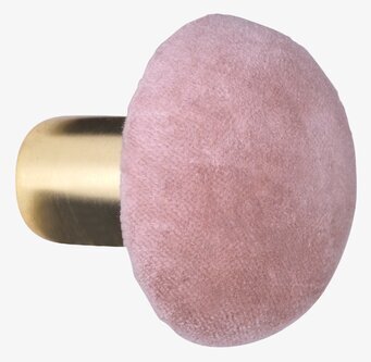 Bild av elegant rosa knopp med sammet och guldfinish