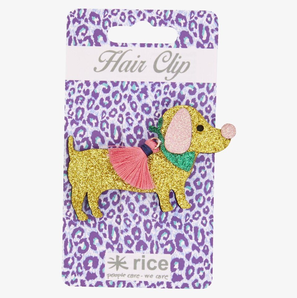 Hårspänne Glitter från Rice med glittrande tax-design