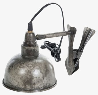 Bild av rustik industrilampa med kupolformad skärm