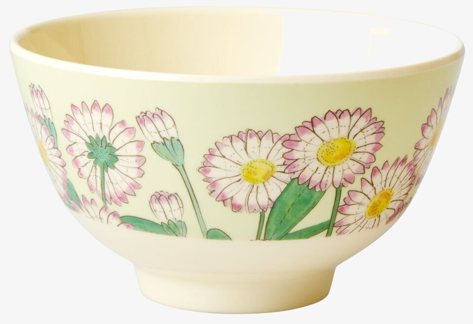 Liten Skål daisy Print från Rice med färgglatt blommönster