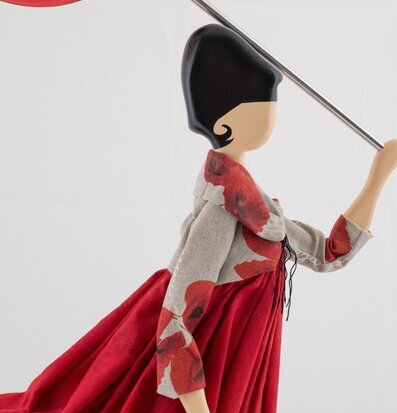 Bild av unik bordslampa med konstnärlig design