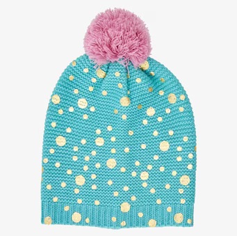 Bild av färgglad mössa med glittrande detaljer