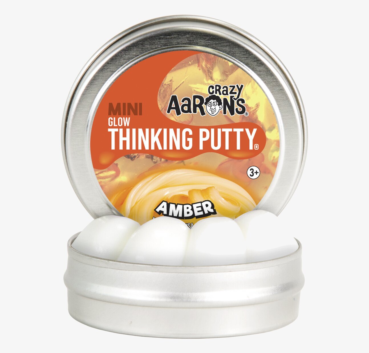 Amber - Glow In The Dark från Crazy Aarons Thinking Putty