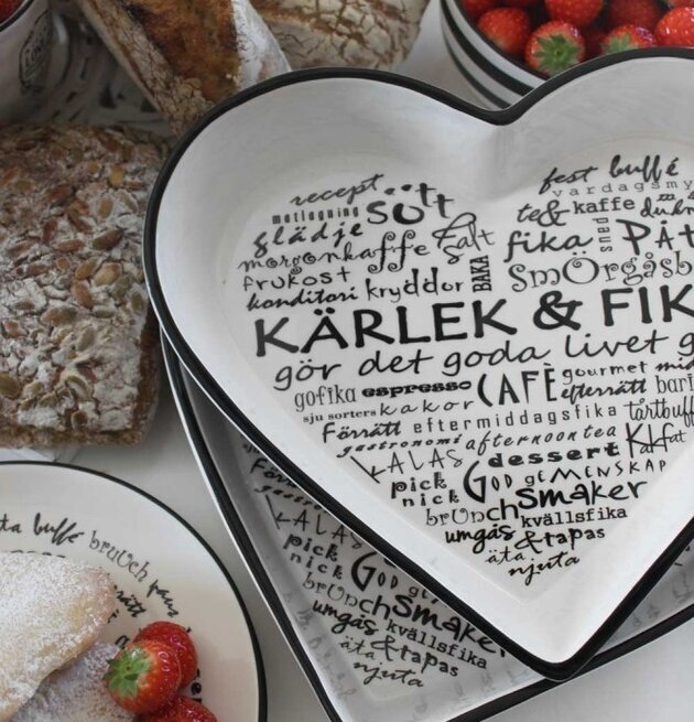 Ugnsform Kärlek & Fika från Majas Cottage med fika-tema