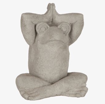 Bild av en grodstaty i meditation för harmoni hemma