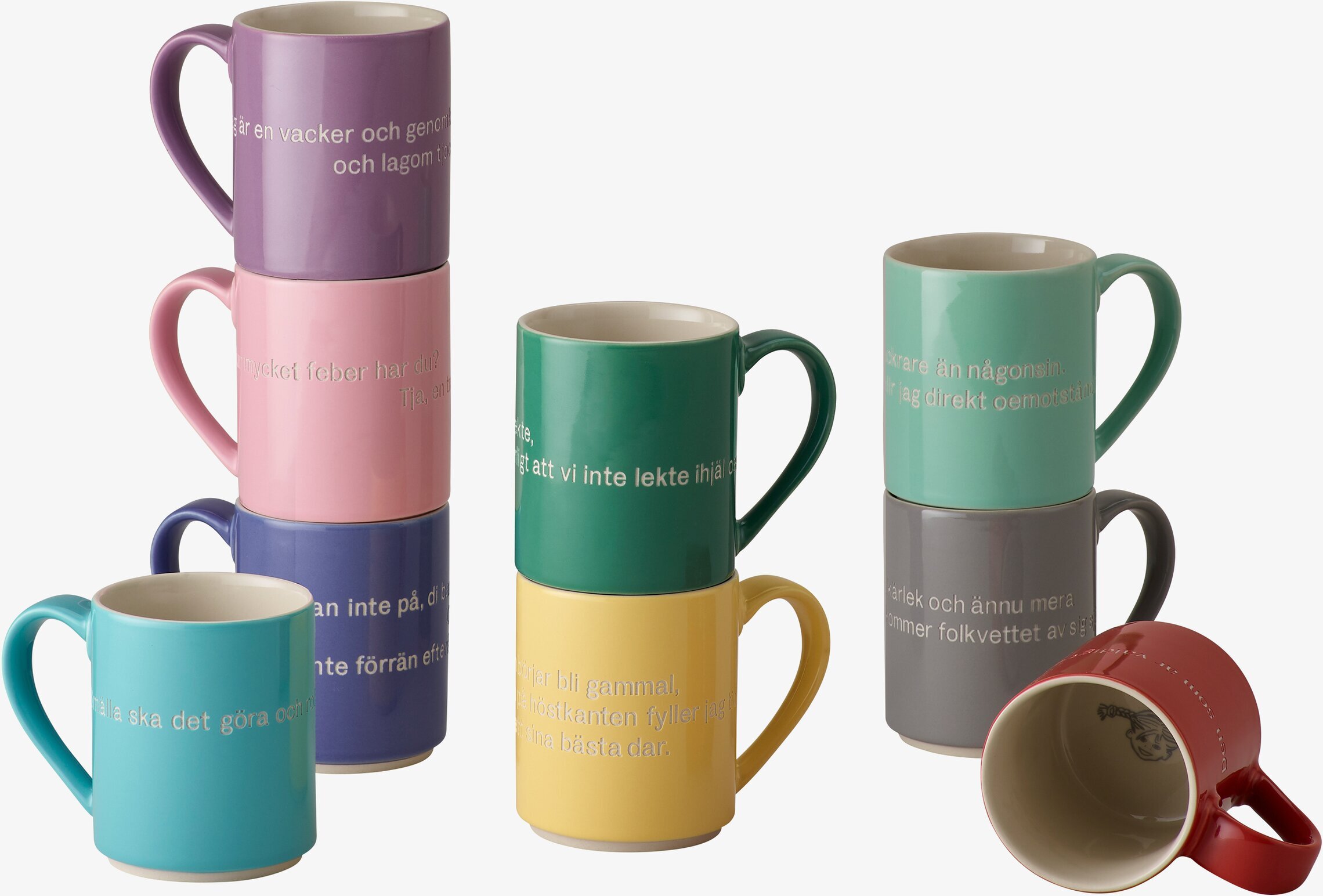 Mugg Astrid Lindgren Citat Mörkgrön från Design House Stockholm