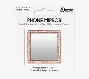 Bild av elegant spegelaccessoar med roséguldkristaller