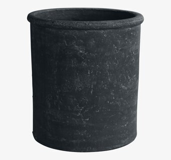 Bild av elegant svart terracottakruka med modern design