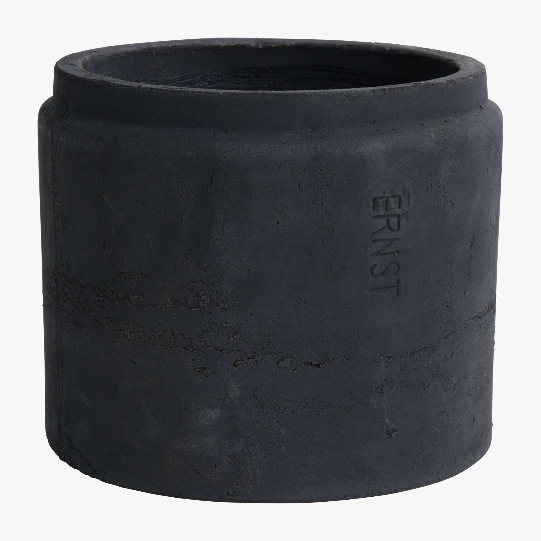 Bild av elegant svart terrakottakruka för inredning