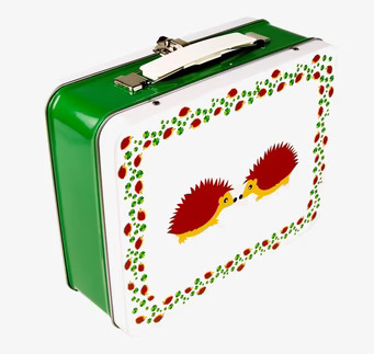 Bild av färgglad lunchlåda med retro och modern design