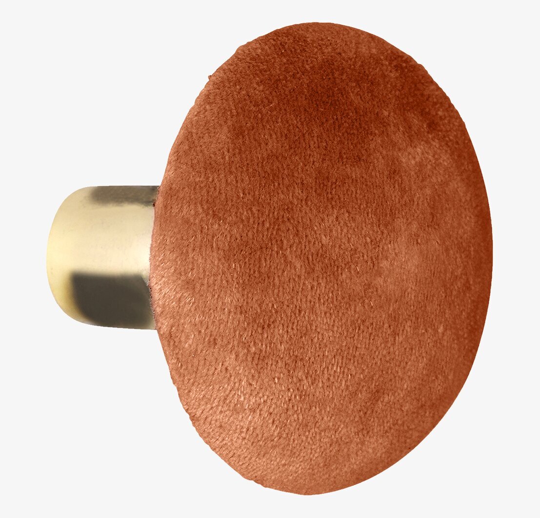 Knopp Sammet Spice M från Cozy Living i varm brun nyans