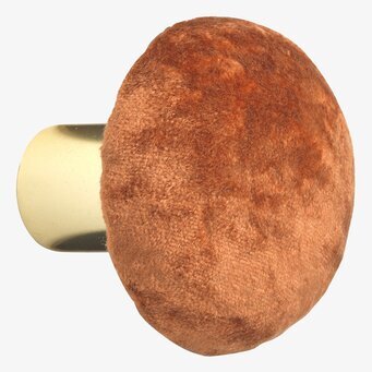 Bild av stilig knopp med sammet och metall detaljer