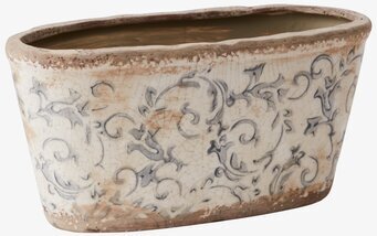 Foto av elegant rektangulär kruka med vintage känsla