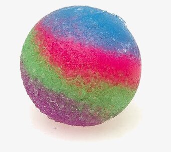 Bild av färgglad studsboll med livfulla nyanser