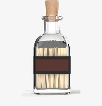 Bild av elegant tändsticksbehållare i skandinavisk stil