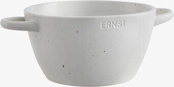 Bild av stilren keramikskål med praktiska handtag