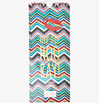 Bild av färgglad evighetskalender med glittrig detalj